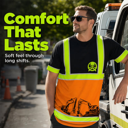 Varselkläder T-shirt med Hög Synlighet