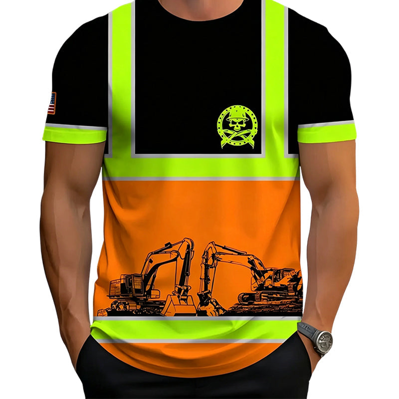 Varselkläder T-shirt med Hög Synlighet