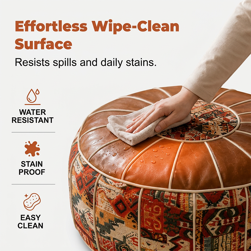 Multifunktionell ottoman-sittpuff med förvaring