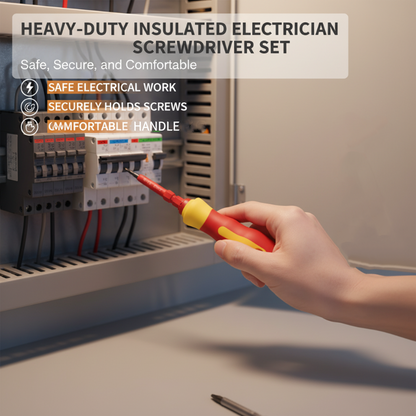 Kraftigt Isolerat Elektriker Skruvmejselset