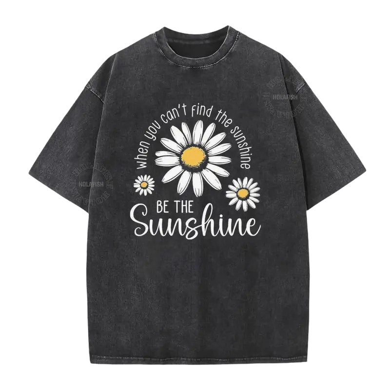 👕☀️ Mjuk tusensköna T-shirt i vintage-tvättad kvalitet