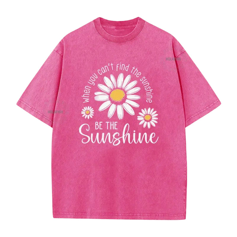 👕☀️ Mjuk tusensköna T-shirt i vintage-tvättad kvalitet