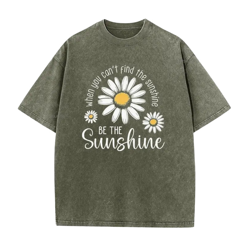 👕☀️ Mjuk tusensköna T-shirt i vintage-tvättad kvalitet