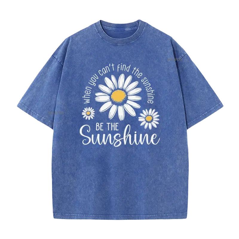 👕☀️ Mjuk tusensköna T-shirt i vintage-tvättad kvalitet