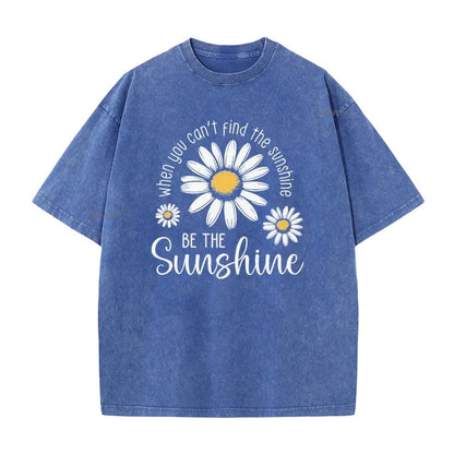 👕☀️ Mjuk tusensköna T-shirt i vintage-tvättad kvalitet