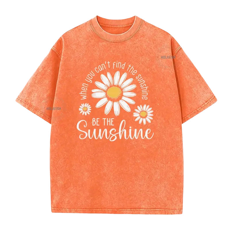 👕☀️ Mjuk tusensköna T-shirt i vintage-tvättad kvalitet