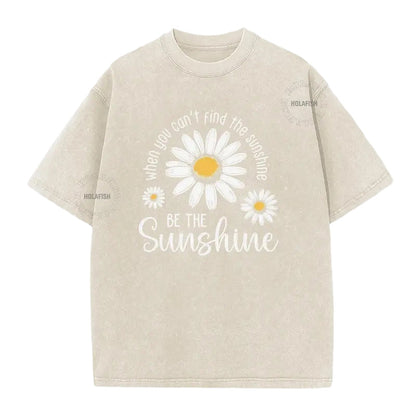 👕☀️ Mjuk tusensköna T-shirt i vintage-tvättad kvalitet