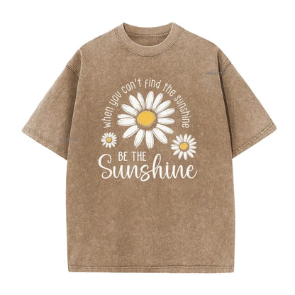 👕☀️ Mjuk tusensköna T-shirt i vintage-tvättad kvalitet