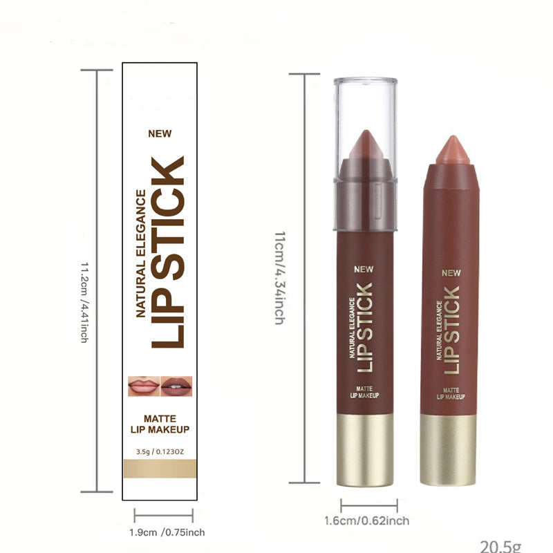 💄 50% RABATT! Långvarig Matt Läppkrita för Kvinnor | 2-i-1 Konturpenna & Läppstift | Fuktgivande & Icke-Uttorkande | Precisions Triangulär Spets | 6 Färger ✨