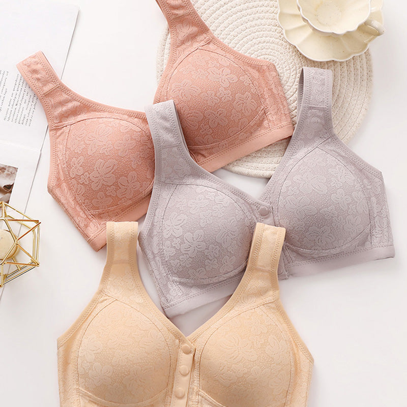 👙 50% RABATT NU! Extremt bekväma damunderkläder med knappstängning framtill – 3D‑lyftande, bygelfri & andningsbar – komfort hela dagen ✨💖