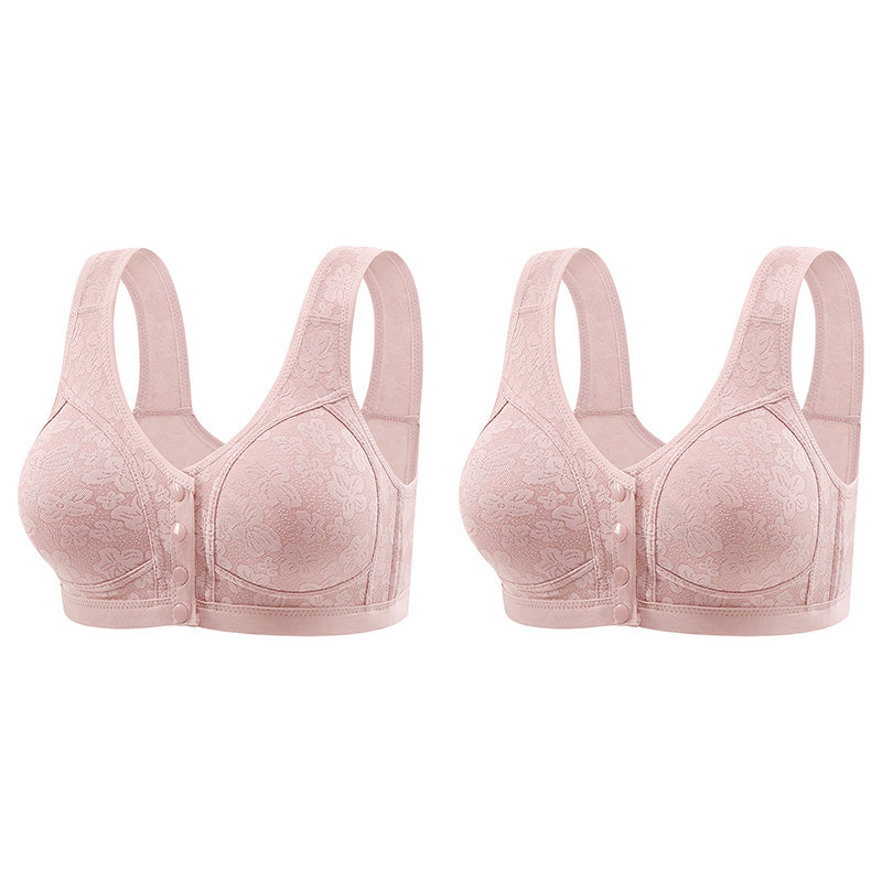 👙 50% RABATT NU! Extremt bekväma damunderkläder med knappstängning framtill – 3D‑lyftande, bygelfri & andningsbar – komfort hela dagen ✨💖