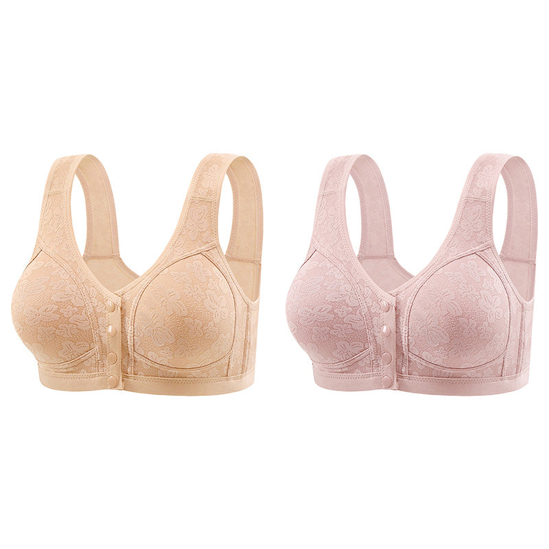 👙 50% RABATT NU! Extremt bekväma damunderkläder med knappstängning framtill – 3D‑lyftande, bygelfri & andningsbar – komfort hela dagen ✨💖