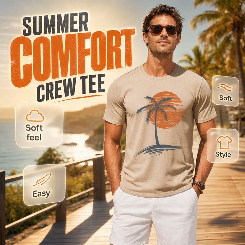 Herr Casual Kortärmad T-shirt