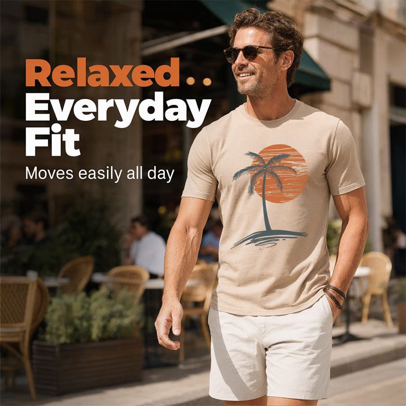 Herr Casual Kortärmad T-shirt