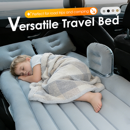 🛏️ 50% RABATT NU! 🚗 Uppblåsbar Luftmadrass för Bilen – Mjuk & Stödjande – Perfekt för Bilsemester, Camping & Gästsäng – Komplett Set med Pump & Kuddar 🌙