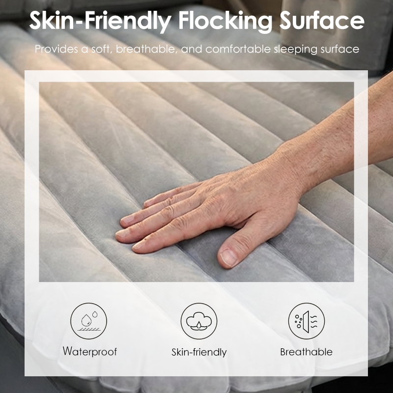 🛏️ 50% RABATT NU! 🚗 Uppblåsbar Luftmadrass för Bilen – Mjuk & Stödjande – Perfekt för Bilsemester, Camping & Gästsäng – Komplett Set med Pump & Kuddar 🌙