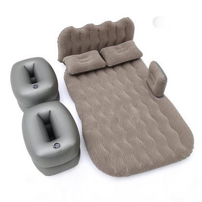 🛏️ 50% RABATT NU! 🚗 Uppblåsbar Luftmadrass för Bilen – Mjuk & Stödjande – Perfekt för Bilsemester, Camping & Gästsäng – Komplett Set med Pump & Kuddar 🌙