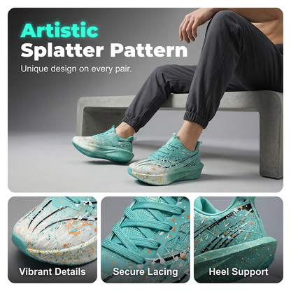 📢📢50% RABATT!! ⏰ Självlysande Splatter-Print Casual Sneakers