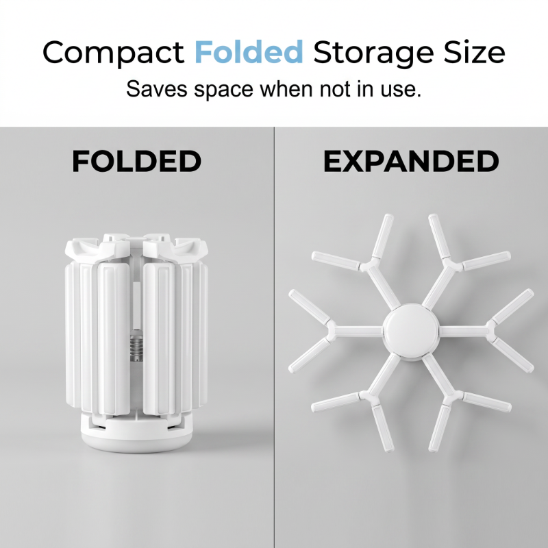 Deformerbar snöflinga LED-garageljus