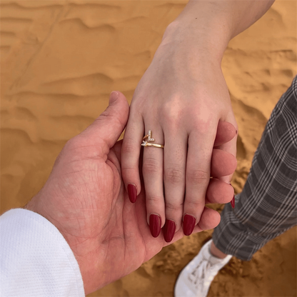 💍 50% RABATT NU! ❤️ Initialbokstavsring – Personlig, justerbar & perfekt som en meningsfull gåva till dig själv eller någon du älskar ✨