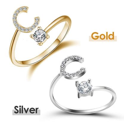 💍 50% RABATT NU! ❤️ Initialbokstavsring – Personlig, justerbar & perfekt som en meningsfull gåva till dig själv eller någon du älskar ✨