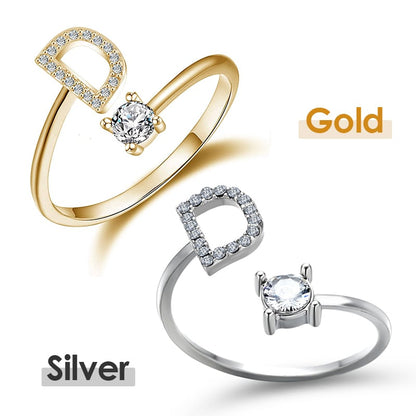 💍 50% RABATT NU! ❤️ Initialbokstavsring – Personlig, justerbar & perfekt som en meningsfull gåva till dig själv eller någon du älskar ✨