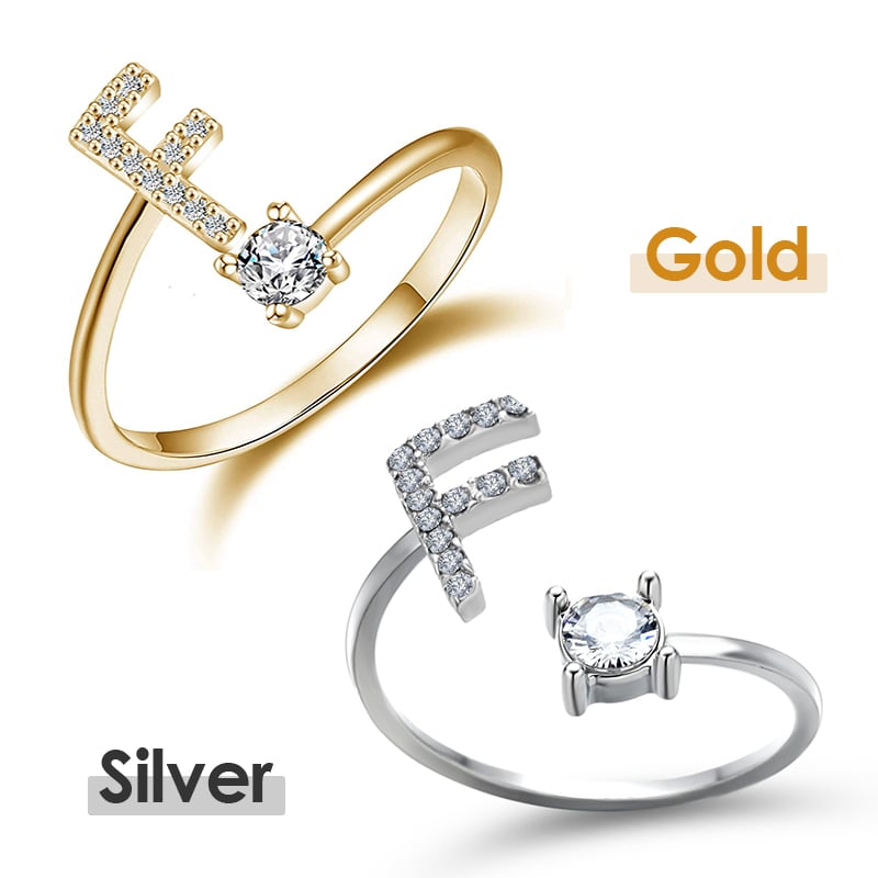 💍 50% RABATT NU! ❤️ Initialbokstavsring – Personlig, justerbar & perfekt som en meningsfull gåva till dig själv eller någon du älskar ✨