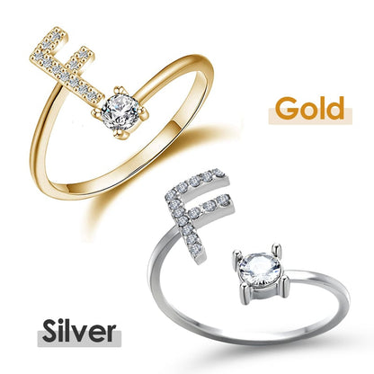 💍 50% RABATT NU! ❤️ Initialbokstavsring – Personlig, justerbar & perfekt som en meningsfull gåva till dig själv eller någon du älskar ✨