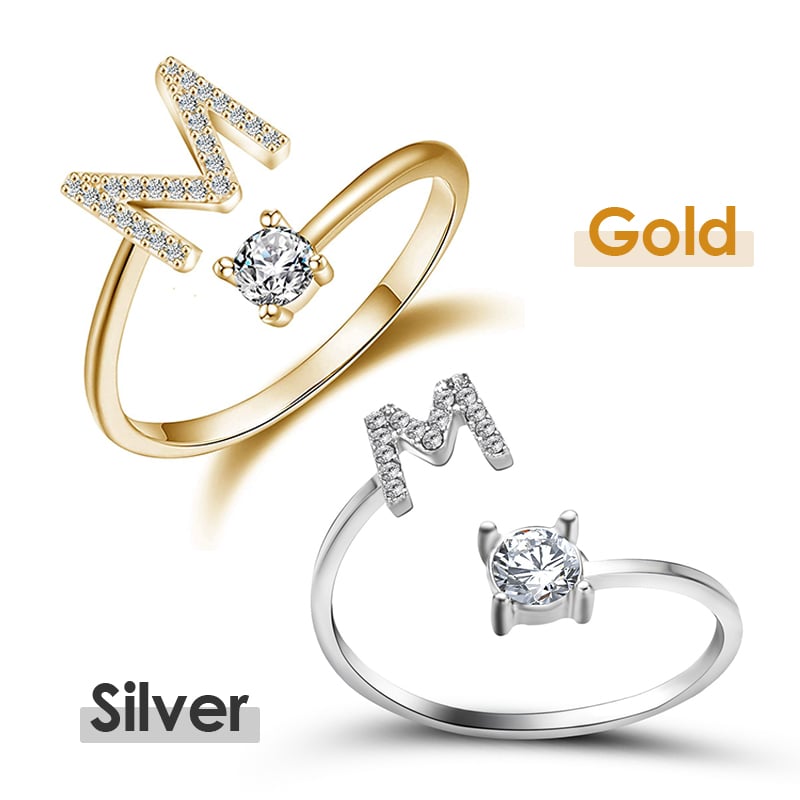 💍 50% RABATT NU! ❤️ Initialbokstavsring – Personlig, justerbar & perfekt som en meningsfull gåva till dig själv eller någon du älskar ✨