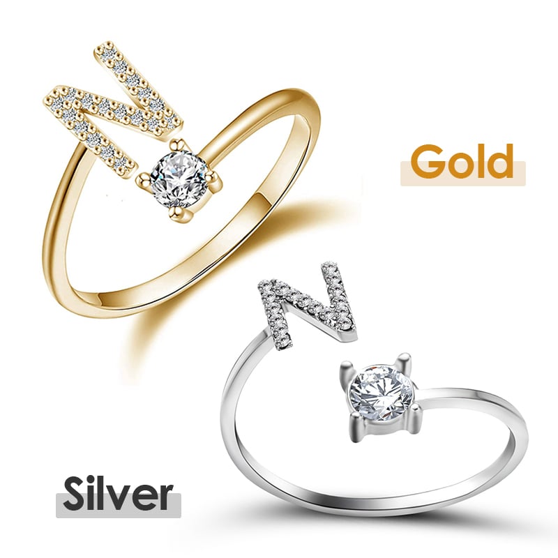 💍 50% RABATT NU! ❤️ Initialbokstavsring – Personlig, justerbar & perfekt som en meningsfull gåva till dig själv eller någon du älskar ✨