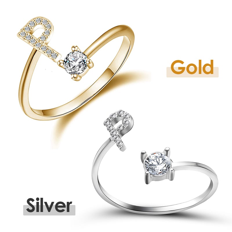 💍 50% RABATT NU! ❤️ Initialbokstavsring – Personlig, justerbar & perfekt som en meningsfull gåva till dig själv eller någon du älskar ✨