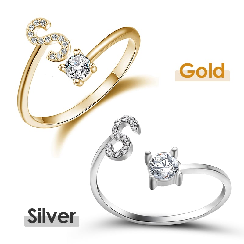 💍 50% RABATT NU! ❤️ Initialbokstavsring – Personlig, justerbar & perfekt som en meningsfull gåva till dig själv eller någon du älskar ✨