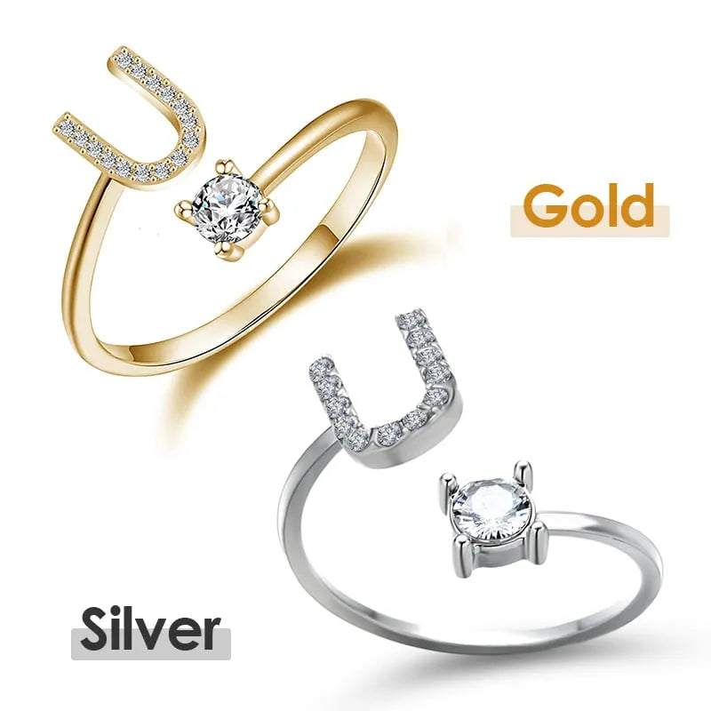 💍 50% RABATT NU! ❤️ Initialbokstavsring – Personlig, justerbar & perfekt som en meningsfull gåva till dig själv eller någon du älskar ✨