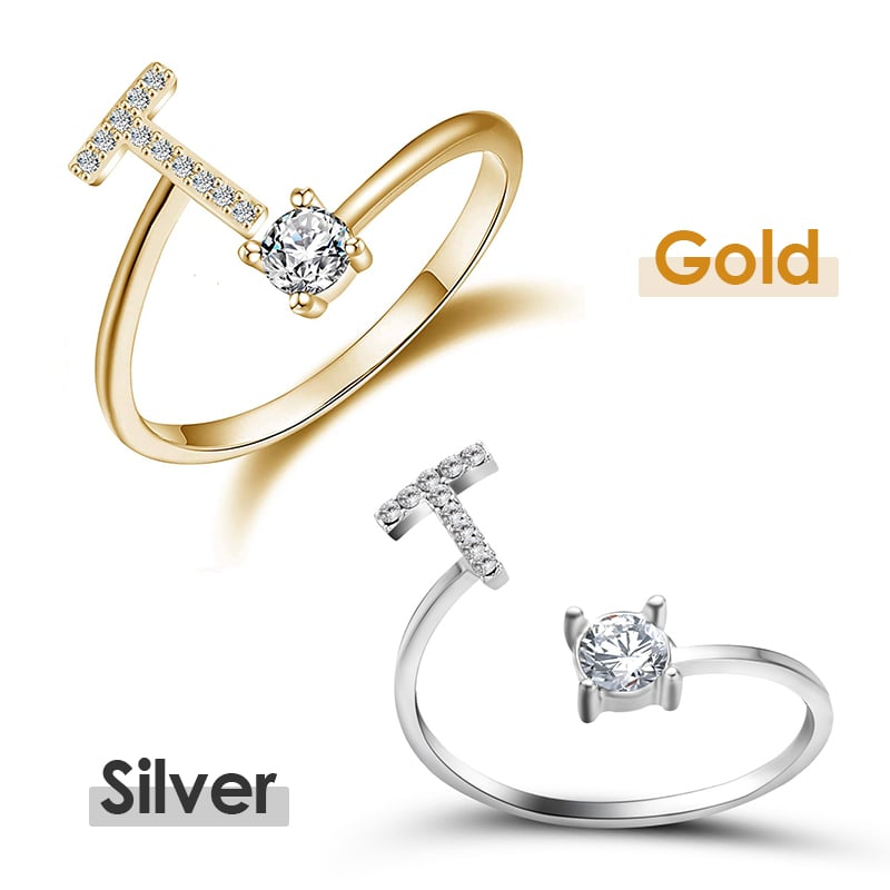 💍 50% RABATT NU! ❤️ Initialbokstavsring – Personlig, justerbar & perfekt som en meningsfull gåva till dig själv eller någon du älskar ✨