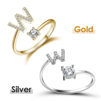 💍 50% RABATT NU! ❤️ Initialbokstavsring – Personlig, justerbar & perfekt som en meningsfull gåva till dig själv eller någon du älskar ✨