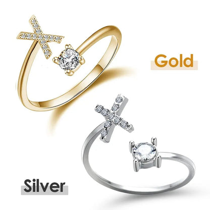 💍 50% RABATT NU! ❤️ Initialbokstavsring – Personlig, justerbar & perfekt som en meningsfull gåva till dig själv eller någon du älskar ✨