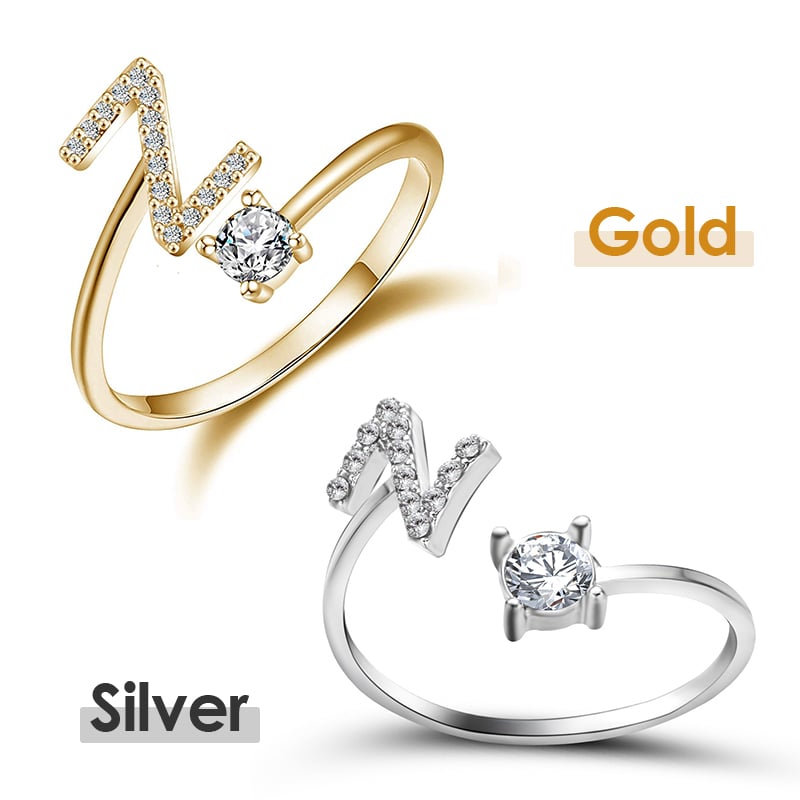 💍 50% RABATT NU! ❤️ Initialbokstavsring – Personlig, justerbar & perfekt som en meningsfull gåva till dig själv eller någon du älskar ✨