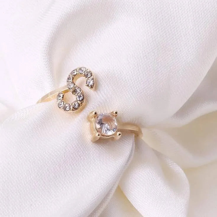 💍 50% RABATT NU! ❤️ Initialbokstavsring – Personlig, justerbar & perfekt som en meningsfull gåva till dig själv eller någon du älskar ✨