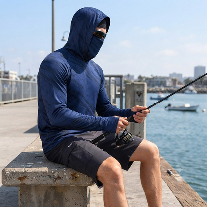 Herr 5-pack UV-skydd Hooded Solskjortor