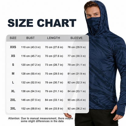 Herr 5-pack UV-skydd Hooded Solskjortor