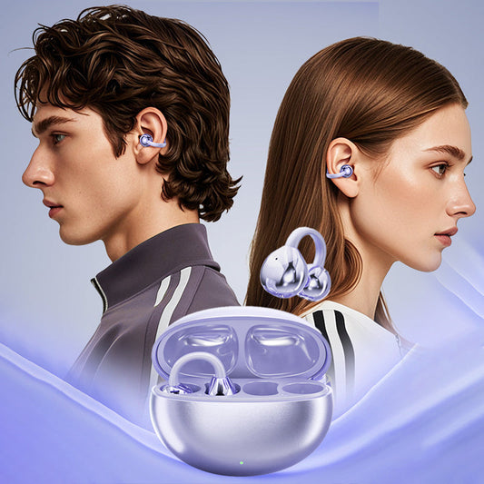 🔥Bluetooth 5.4 Clip-On Open Ear-öronsnäckor med brusreducering