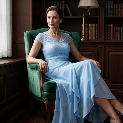 Elegant spetsaftonklänning