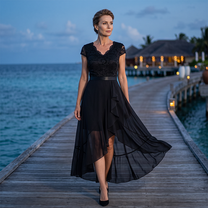 Elegant spetsaftonklänning