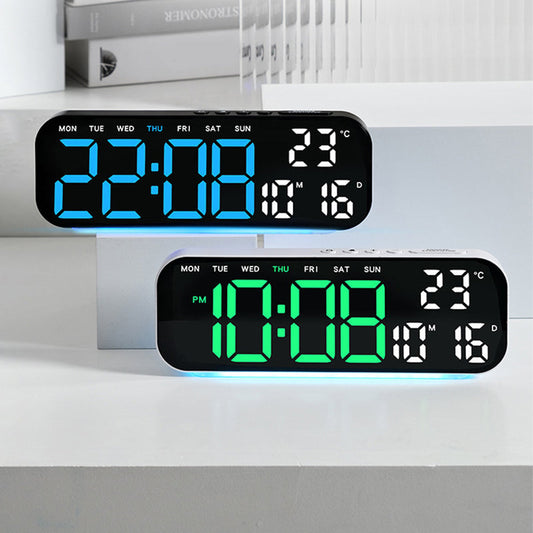 ⌚️LED Digital Väckarklocka med Datum, Temperatur & Veckodag