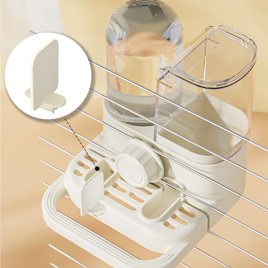 🐦 50% RABATT NU! 💧 2-i-1 Automatisk Fågelmatare & Vattendispenser för Bur – Utrymmesbesparande & Justerbar – Gravitationsmatad & Lättövervakad 🐤