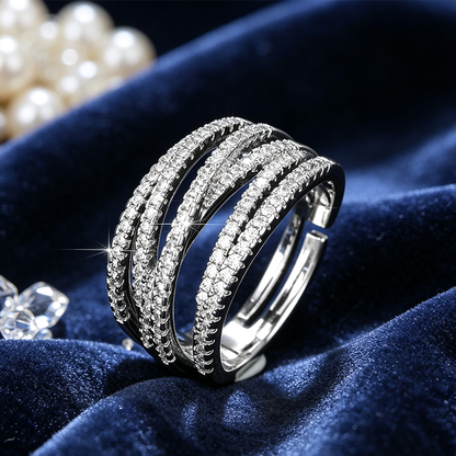 Justerbar flerbands crossover-ring
