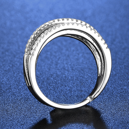 Justerbar flerbands crossover-ring