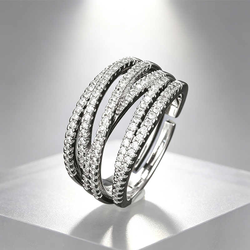 Justerbar flerbands crossover-ring