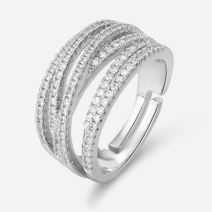 Justerbar flerbands crossover-ring