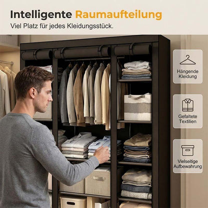 ⏰【Begränsat Erbjudande – 50% Rabatt!】👔 Lättmonterat Klädskåp i Nonwoven-tyg